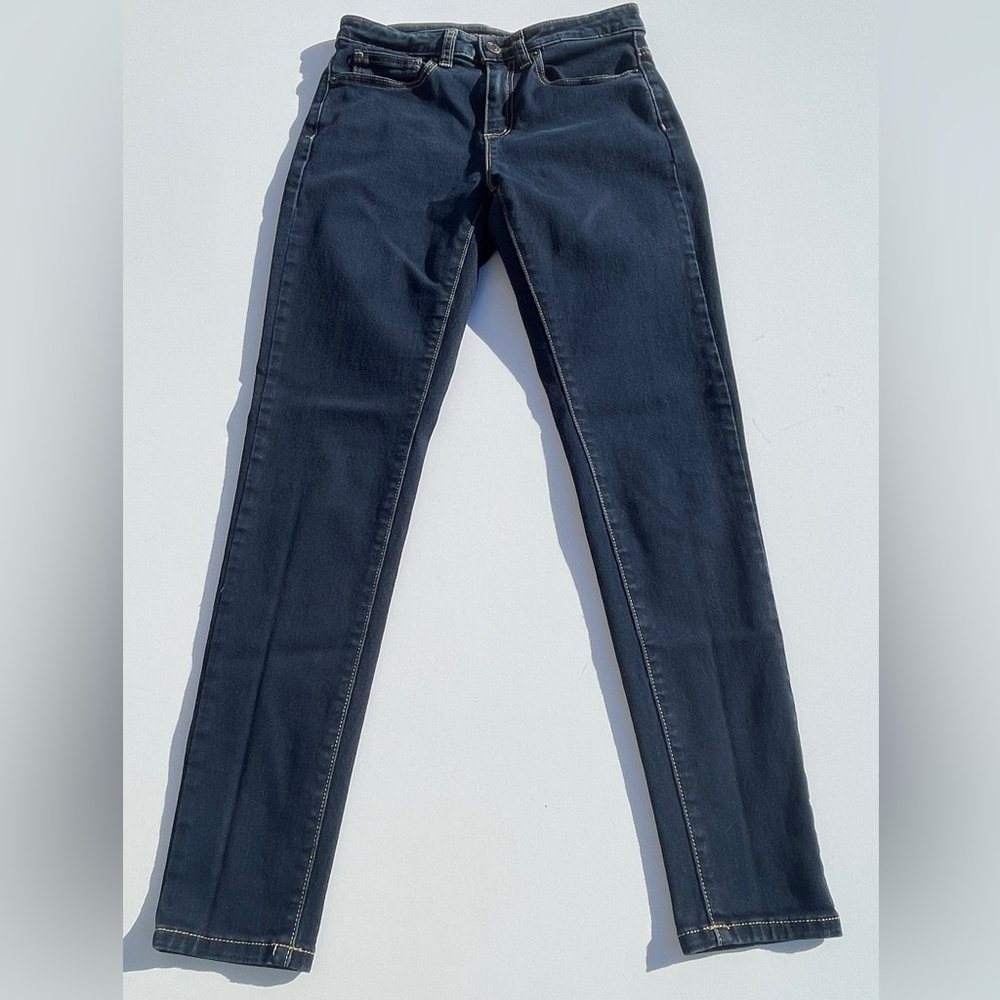 Michael Kors Dark Blue Izzy Skinny Mid-Rise Jeans